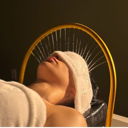 MASAJE DESCONTRACTURANTE C/PIEDRAS CALIENTE +HEAD SPA +MASAJE PODAL